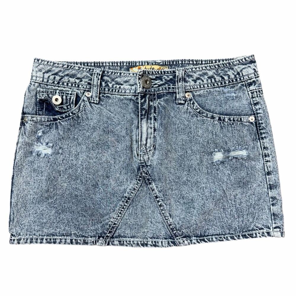 Y2K Tyte Denim Mini Skirt Size 9